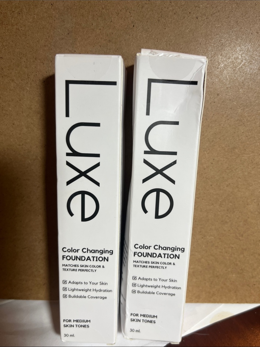 Luxe Color Changing Foundation - White Packaging